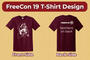 FreeCon 19 T-Shirt Mockup